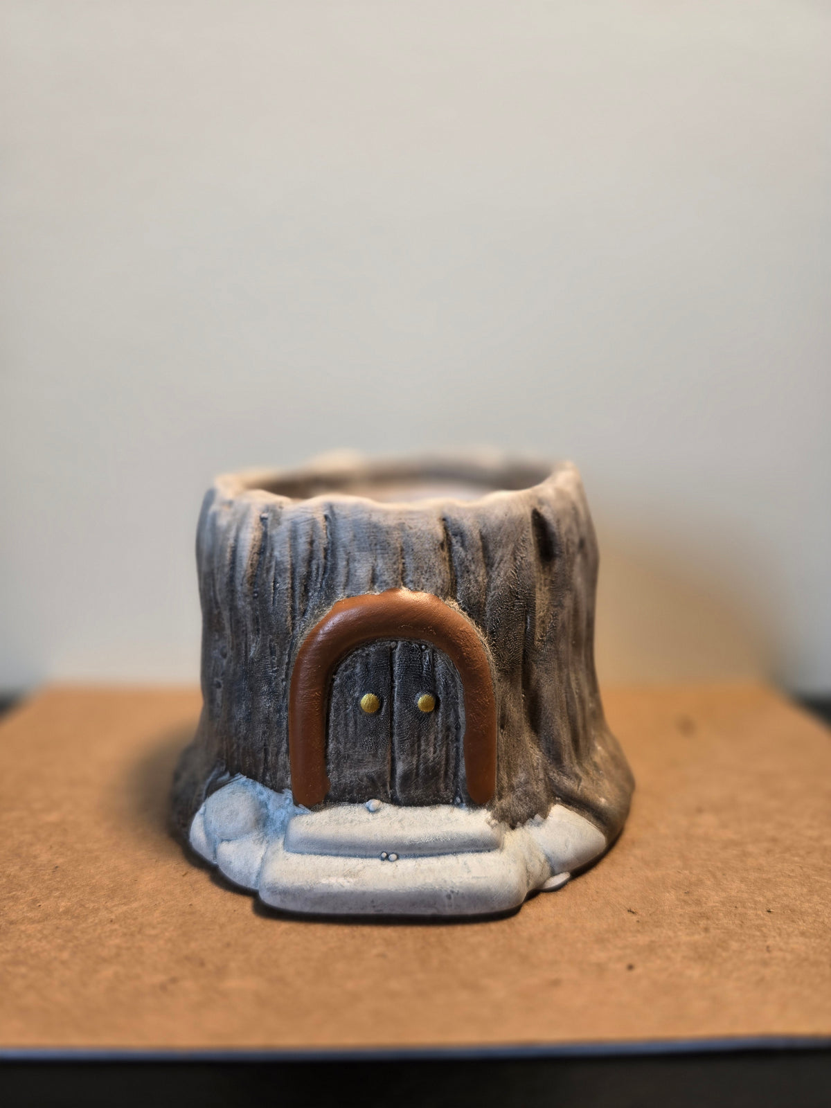 2" Fairy Tree House Ceramic Pot